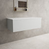 Raffinata Single Drawer Countertop Vanity Unit - Matt Dove 1000mm image