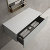 Raffinata Single Drawer Countertop Vanity Unit - Matt Dove 1000mm image