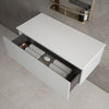 Raffinata Single Drawer Countertop Vanity Unit - Matt Dove 1000mm image