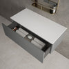 Raffinata Single Drawer Countertop Vanity Unit - Matt Dust 1000mm image