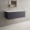 Raffinata Single Drawer Countertop Vanity Unit - Matt Graphite 1000mm image