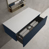 Raffinata Single Drawer Countertop Vanity Unit - Matt Indigo 1000mm image