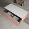 Raffinata Single Drawer Countertop Vanity Unit - Matt Pink 1000mm image