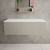 Raffinata Single Drawer Countertop Vanity Unit - Matt Stone 1000mm image