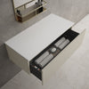 Raffinata Single Drawer Countertop Vanity Unit - Matt Stone 1000mm image