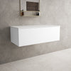 Raffinata Single Drawer Countertop Vanity Unit - Matt White 1000mm image