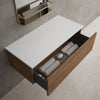 Raffinata Single Drawer Countertop Vanity Unit - Oak 1000mm image