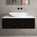 Raffinata Single Drawer Countertop Vanity Unit - Matt Black 1000mm