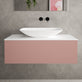 Raffinata Single Drawer Countertop Vanity Unit - Matt Pink 1000mm image