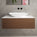 Raffinata Single Drawer Countertop Vanity Unit - Walnut 1000mm