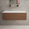 Raffinata Single Drawer Countertop Vanity Unit - Walnut 1000mm image