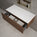 Raffinata Single Drawer Countertop Vanity Unit - Walnut 1000mm