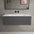 Raffinata One Drawer Vanity Unit With Beyondstone Basin - Dark Concrete 1000mm