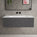 Raffinata One Drawer Vanity Unit With Beyondstone Basin - Dark Concrete 1000mm