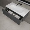 Raffinata One Drawer Vanity Unit With Beyondstone Basin - Dark Concrete 1000mm image