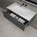 Raffinata One Drawer Vanity Unit With Beyondstone Basin - Dark Concrete 1000mm