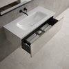 Raffinata One Drawer Vanity Unit With Beyondstone Basin - Gloss Cashmere 1000mm image