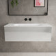 Raffinata One Drawer Vanity Unit With Beyondstone Basin - Gloss Dove 1000mm image