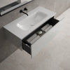 Raffinata One Drawer Vanity Unit With Beyondstone Basin - Gloss Dove 1000mm image