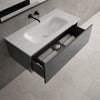 Raffinata One Drawer Vanity Unit With Beyondstone Basin - Gloss Dust 1000mm image
