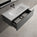 Raffinata One Drawer Vanity Unit With Beyondstone Basin - Gloss Dust 1000mm