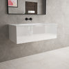 Raffinata One Drawer Vanity Unit With Beyondstone Basin - Gloss White 1000mm image