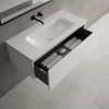Raffinata One Drawer Vanity Unit With Beyondstone Basin - Gloss White 1000mm image