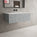 Raffinata One Drawer Vanity Unit With Beyondstone Basin - Light Concrete 1000mm