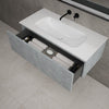 Raffinata One Drawer Vanity Unit With Beyondstone Basin - Light Concrete 1000mm image