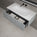 Raffinata One Drawer Vanity Unit With Beyondstone Basin - Light Concrete 1000mm