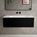 Raffinata One Drawer Vanity Unit With Beyondstone Basin - Matt Black 1000mm