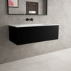 Raffinata One Drawer Vanity Unit With Beyondstone Basin - Matt Black 1000mm image