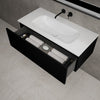 Raffinata One Drawer Vanity Unit With Beyondstone Basin - Matt Black 1000mm image