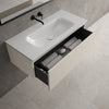 Raffinata One Drawer Vanity Unit With Beyondstone Basin - Matt Cashmere 1000mm image