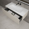 Raffinata One Drawer Vanity Unit With Beyondstone Basin - Matt Cashmere 1000mm image