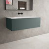 Raffinata One Drawer Vanity Unit With Beyondstone Basin - Matt Dark Green 1000mm image
