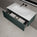 Raffinata One Drawer Vanity Unit With Beyondstone Basin - Matt Dark Green 1000mm