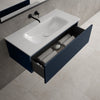 Raffinata One Drawer Vanity Unit With Beyondstone Basin - Matt Indigo 1000mm image