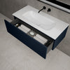Raffinata One Drawer Vanity Unit With Beyondstone Basin - Matt Indigo 1000mm image