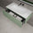 Raffinata One Drawer Vanity Unit With Beyondstone Basin - Matt Light Green 1000mm
