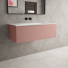 Raffinata One Drawer Vanity Unit With Beyondstone Basin - Matt Pink 1000mm image