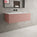 Raffinata One Drawer Vanity Unit With Beyondstone Basin - Matt Pink 1000mm