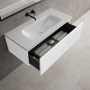 Raffinata One Drawer Vanity Unit With Beyondstone Basin - Matt White 1000mm image