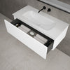 Raffinata One Drawer Vanity Unit With Beyondstone Basin - Matt White 1000mm image