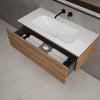 Raffinata One Drawer Vanity Unit With Beyondstone Basin - Oak 1000mm image