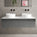 Raffinata Single Drawer Countertop Vanity Unit - Gloss Dust 1200mm