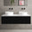 Raffinata Single Drawer Countertop Vanity Unit - Matt Black 1200mm