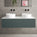 Raffinata Single Drawer Countertop Vanity Unit - Matt Dark Green 1200mm