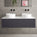 Raffinata Single Drawer Countertop Vanity Unit - Matt Graphite 1200mm