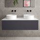 Raffinata Single Drawer Countertop Vanity Unit - Matt Graphite 1200mm image